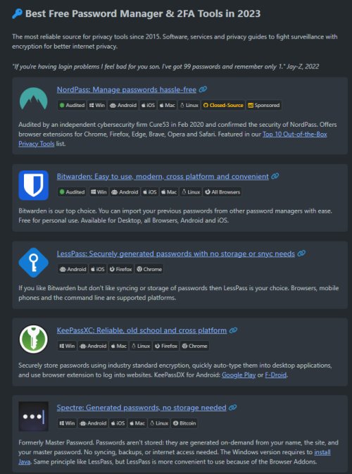 Best Free Password Manager & 2FA Tools in 2023